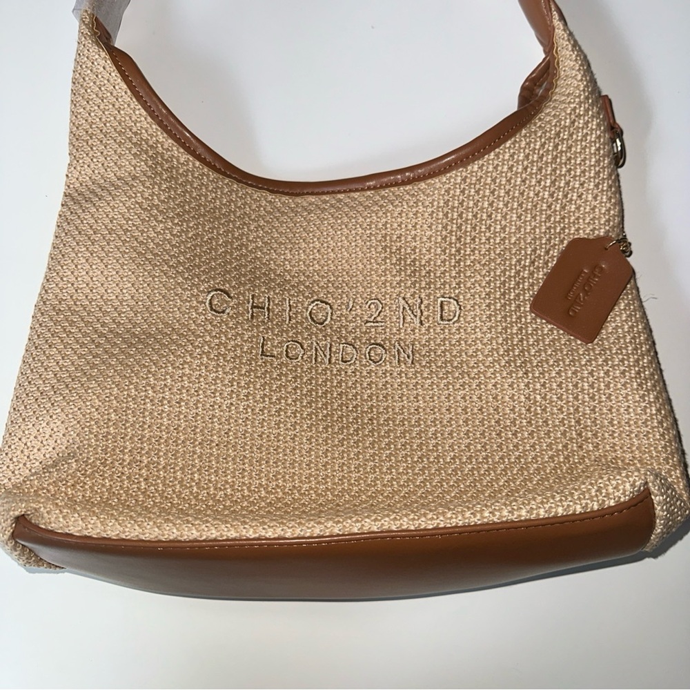 Tan and Brown Women's Bag